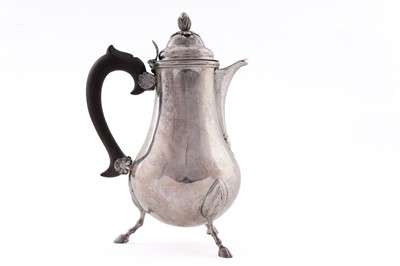 Lot 156 - A late 19th Century Maltese silver coffee pot