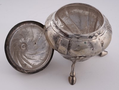 Lot 157 - A late 18th Century Maltese silver sugar bowl