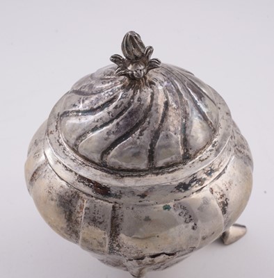 Lot 157 - A late 18th Century Maltese silver sugar bowl