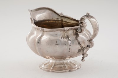 Lot 89 - A Victorian silver teapot; and other tea ware