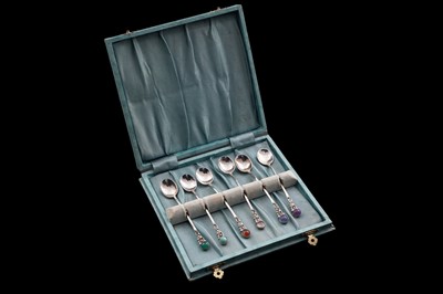 Lot 293 - Elizabeth II Scottish silver coffee spoons, Norah Creswick, Edinburgh.