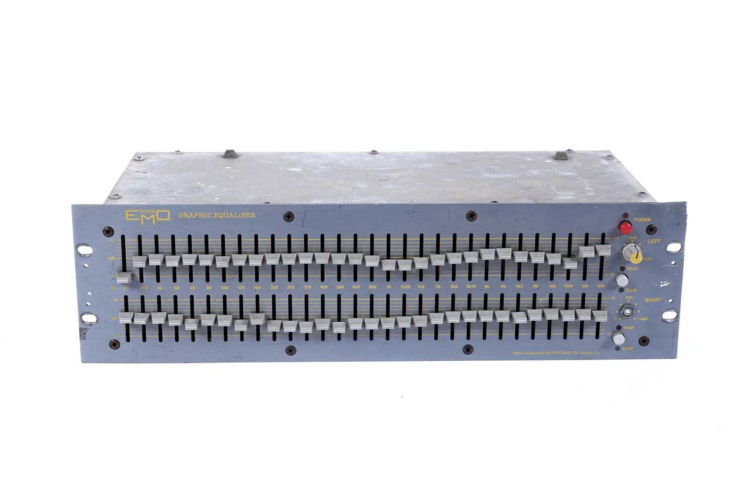 Lot 180 - An EMO systems dual 31 band graphic equalizer