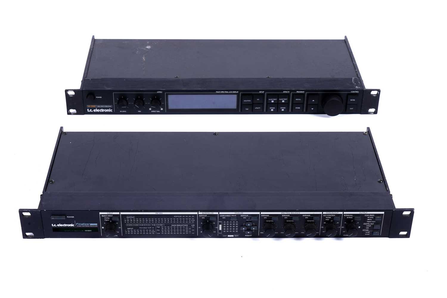 Lot 181 - A T.C. Electronics M-one effects processor; and a T.C. Electronics Finalizer mastering processor