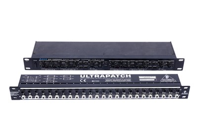 Lot 455 - An Alesis3630 compressor; and a Behringer PX1000 patchbay