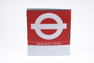 Lot 407 - A double sided London Transport Request Stop sign