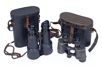 Lot 634 - A pair of Carl Zeiss Jena DF 6x24 binoculars; with another pair