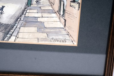 Lot 270 - Norman Cornish - Pit Village Street | watercolour