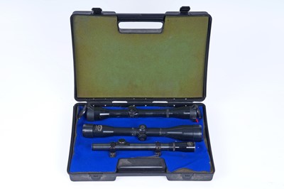 Lot 373 - A collection of three German telescopic sights/scopes