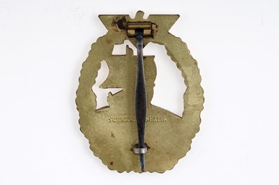 Lot 812 - A German Second World War Kriegsmarine Auxiliary Cruiser War badge