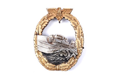 Lot 325 - A German Second World War Kriegsmarine E-Boat War badge