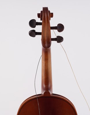 Lot 49 - A Compagnon violin; and a Chinese Lark violin