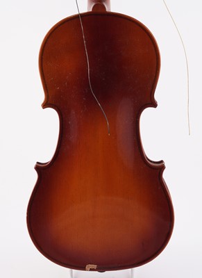 Lot 49 - A Compagnon violin; and a Chinese Lark violin