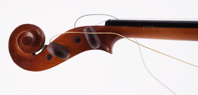 Lot 49 - A Compagnon violin; and a Chinese Lark violin