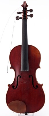 Lot 49 - A Compagnon violin; and a Chinese Lark violin