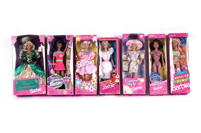 Lot 485 - A large collection of boxed Mattel Barbie and friends figures