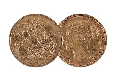 Lot 280 - Queen Victoria gold sovereign, 1886