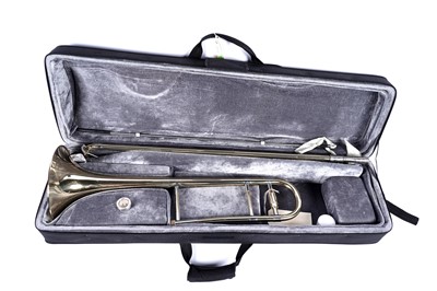 Lot 16 - A trombone stamped Hanson England