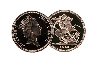 Lot 271 - Queen Elizabeth II gold proof sovereign, 1996
