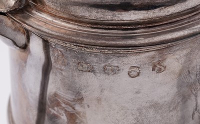 Lot 445 - A George II provincial silver tankard