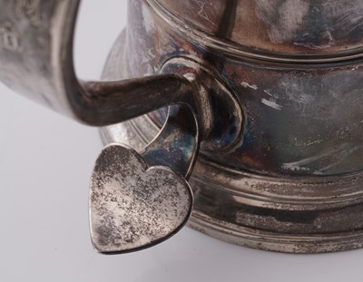 Lot 445 - A George II provincial silver tankard