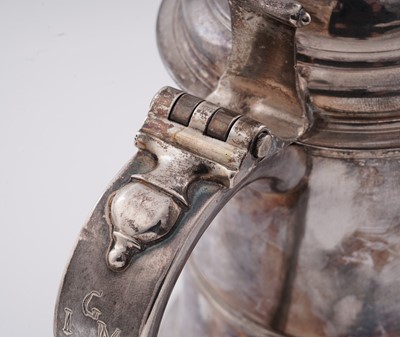 Lot 445 - A George II provincial silver tankard