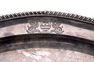Lot 447 - Paul Storr: a George IV silver meat dish