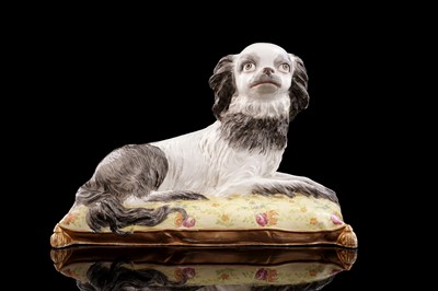 Lot 460 - A 19th Century continental figure of a spaniel
