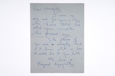 Lot 287 - Titanic Interest: a handwritten letter by Eva Miriam Hart