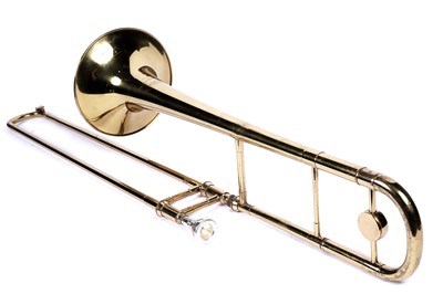Lot 17 - A baritone horn; and a trombone