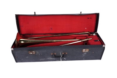 Lot 17 - A baritone horn; and a trombone