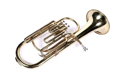 Lot 17 - A baritone horn; and a trombone