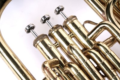 Lot 17 - A baritone horn; and a trombone