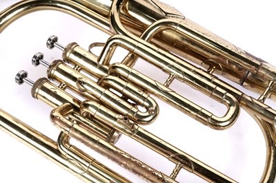 Lot 17 - A baritone horn; and a trombone