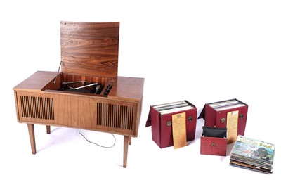 Lot 469 - A stereo radiogram by Alba; and a selection of records