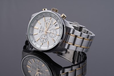 Lot 393 - A Seiko 6T63 1/5 chronograph stainless-steel wristwatch