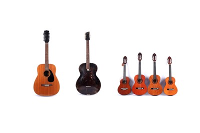 Lot 445 - Six guitars