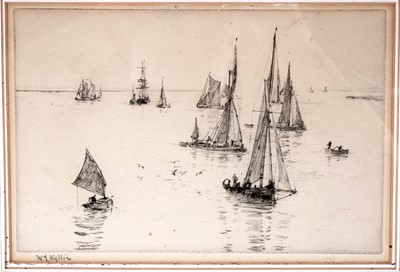 Lot 774 - William Lionel Wyllie - Sailboats | etching