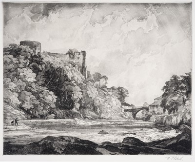 Lot 559 - William Palmer Robins - Showery Day, Barnard Castle | aquatint