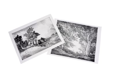 Lot 565 - William Palmer Robins – Two studies of a summer’s day walk | aquatint