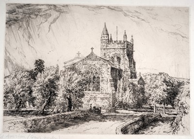 Lot 579 - William Palmer Robins – | Old Amersham (Gran’s Garden) etching