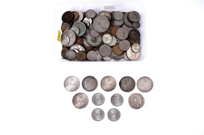 Lot 435 - A selection of Indian and British coinage