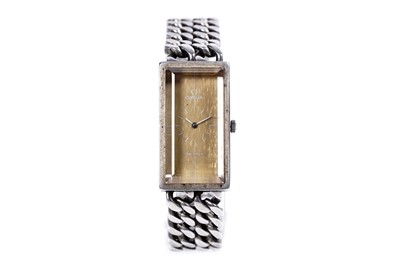 Lot 768 - Omega DeVille: a silver cased manual wind cocktail watch