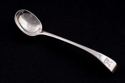 Lot 425 - A Scottish provincial silver condiment ladle