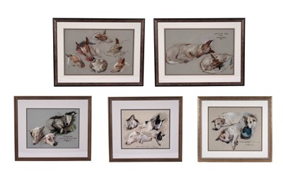 Lot 417 - Sam Morse-Brown - Bermuda Bull-terrier; and three others | pastels