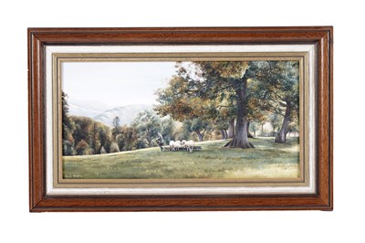 Lot 181 - Alan R. Thompson - Feeding the sheep | oil