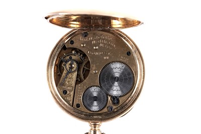 Lot 801 - American Watch Co., Waltham Massachusetts: an 18ct yellow gold cased open faced pocket watch
