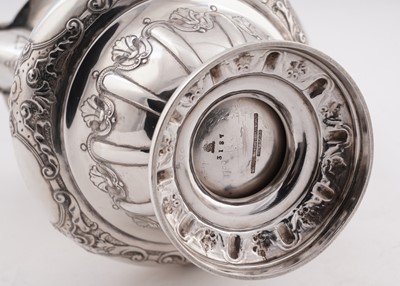 Lot 227 - A George V silver four-piece tea service
