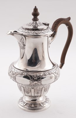 Lot 227 - A George V silver four-piece tea service