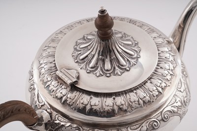 Lot 227 - A George V silver four-piece tea service