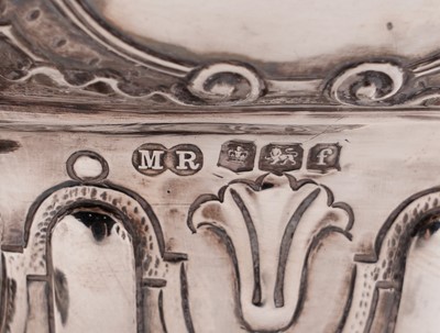 Lot 227 - A George V silver four-piece tea service